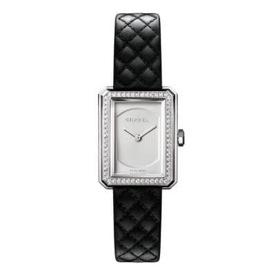 Chanel Boy-Friend S Quilted Pattern Diamond Bezel H6955 - Luce Jewelry