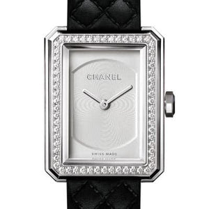 Chanel Boy-Friend S Quilted Pattern Diamond Bezel H6955 - Luce Jewelry