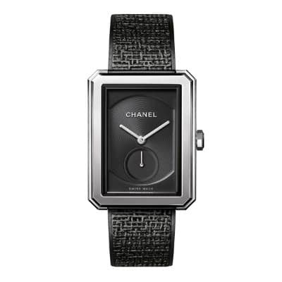 Chanel Boy-Friend Tweed L Black H5201 - Luce Jewelry