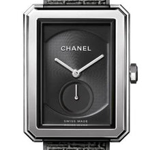 Load image into Gallery viewer, Chanel Boy-Friend Tweed L Black H5201 - Luce Jewelry
