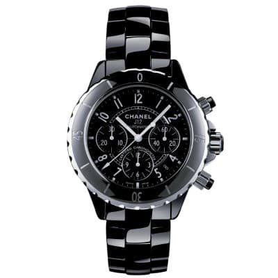 Chanel J12 Black Ceramic 41mm Chronograph H0940 - Luce Jewelry