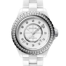 Load image into Gallery viewer, Chanel J12 Caliber 12.1 White Ceramic 38mm Diamond H7189 - Luce Jewelry
