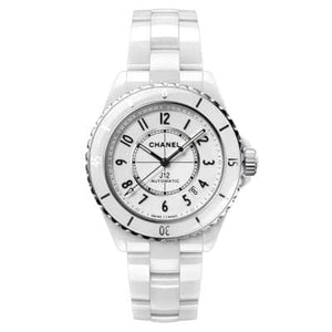 Chanel J12 Caliber 12.1 White Ceramic 38mm H5700 - Luce Jewelry