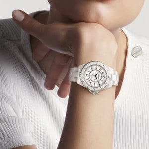 Chanel J12 Caliber 12.1 White Ceramic 38mm H5700 - Luce Jewelry