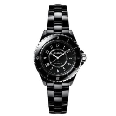 Chanel J12 Caliber 12.2 Black Ceramic 33mm H5696 - Luce Jewelry