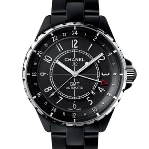 Chanel J12 GMT Matte Black Ceramic 41mm H3101 - Luce Jewelry