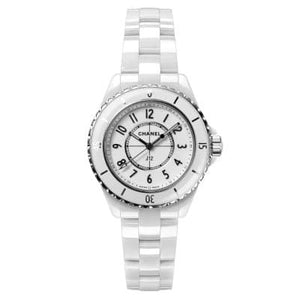 Chanel J12 White Ceramic 33mm H5698 - Luce Jewelry