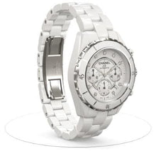 Load image into Gallery viewer, Chanel J12 White Ceramic 41mm Chronograph Diamond Index H2009 - Luce Jewelry
