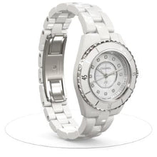 Load image into Gallery viewer, Chanel J12 White Ceramic Diamond Index Mother-Of-Pearl Dial 33mm H5704 - Luce Jewelry
