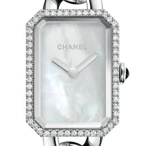 Chanel Premiere Gourmette Chain S Diamond Bezel Mother-Of-Pearl H3253 - Luce Jewelry