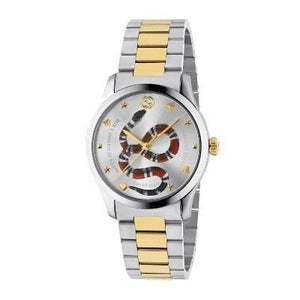 Gucci G-Timeless Snake 38mm Steel Yellow Gold - Luce Jewelry