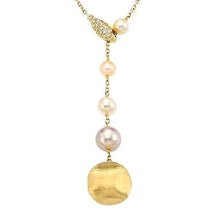 Load image into Gallery viewer, Marco Bicego Africa 18K Yellow Gold and Pearl Lariat - Luce Jewelry
