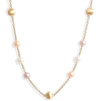Marco Bicego Africa 18K Yellow Gold and Pearl Short Necklace - Luce Jewelry