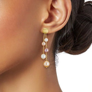 Marco Bicego Africa 18KGold Pearl Drop Earrings - Luce Jewelry