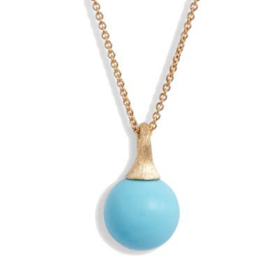 Marco Bicego Africa Boule Pendant Necklace Turquoise - Luce Jewelry