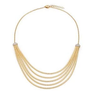 Marco Bicego Cairo Five Strand Collor Necklace Diamond - Luce Jewelry