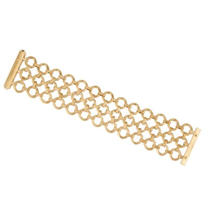 Marco Bicego Jaipur 18K Yellow Gold Flat Link Three Row Bracelet - Luce Jewelry