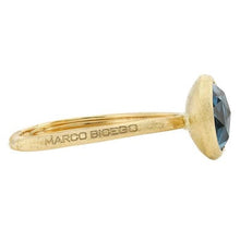 Load image into Gallery viewer, Marco Bicego Jaipur 18K Yellow Gold London Blue Topaz Stackable Ring - Luce Jewelry
