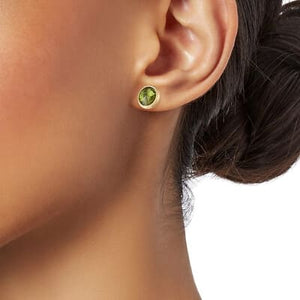 Marco Bicego Jaipur 18K Yellow Gold Peridot Stud Earrings - Luce Jewelry