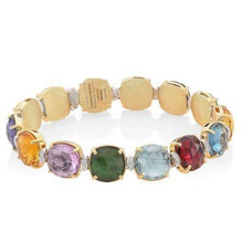 Load image into Gallery viewer, Marco Bicego Jaipur Color Bracelet Mixed Gem Diamond - Luce Jewelry
