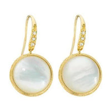 Load image into Gallery viewer, Marco Bicego Jaipur Color Diamond Accent Hook Earrings S Mother-Of-Pearl - Luce Jewelry
