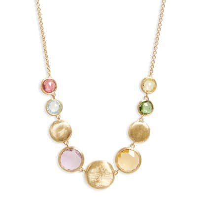 Marco Bicego Jaipur Color Mixed Gem Necklace - Luce Jewelry