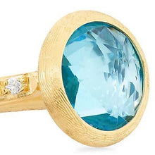 Load image into Gallery viewer, Marco Bicego Jaipur Color Stackable Ring Blue Topaz Diamond - Luce Jewelry
