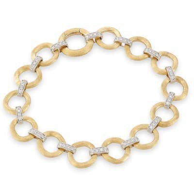 Marco Bicego Jaipur Link Flat Link Bracelet Diamond - Luce Jewelry