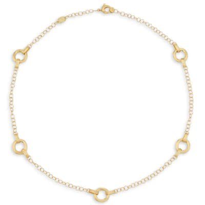 Marco Bicego Jaipur Link Station Chain Necklace - Luce Jewelry