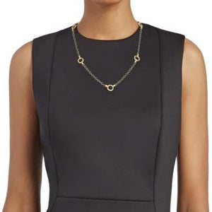 Marco Bicego Jaipur Link Station Chain Necklace - Luce Jewelry