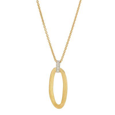 Marco Bicego Jaipur Link Two-Tone Gold Pendant Diamond - Luce Jewelry