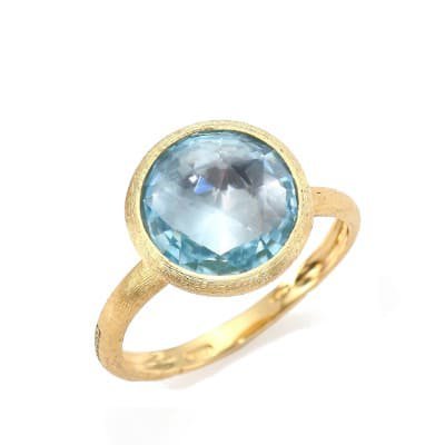 Marco Bicego Jaipur Stackable Ring Blue Topaz Medium - Luce Jewelry