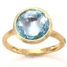 Load image into Gallery viewer, Marco Bicego Jaipur Stackable Ring Blue Topaz Medium - Luce Jewelry
