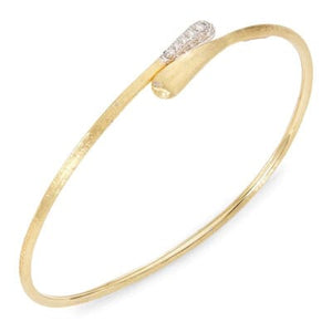 Marco Bicego Lucia 18K Yellow Gold and Diamond Hugging Cuff - Luce Jewelry