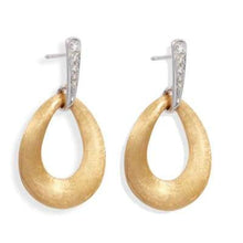 Load image into Gallery viewer, Marco Bicego Lucia 18K Yellow Gold and Diamond Loop Earrings - Luce Jewelry
