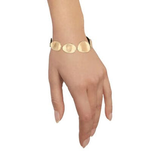 Marco Bicego Lunaria 18K Yellow Gold Graduated Medium Bracelet - Luce Jewelry