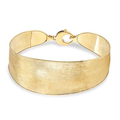 Marco Bicego Lunaria 18K Yellow Gold Large Width Bangle - Luce Jewelry