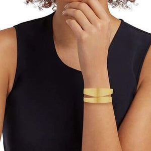 Marco Bicego Lunaria 18K Yellow Gold Medium Split Bangle - Luce Jewelry