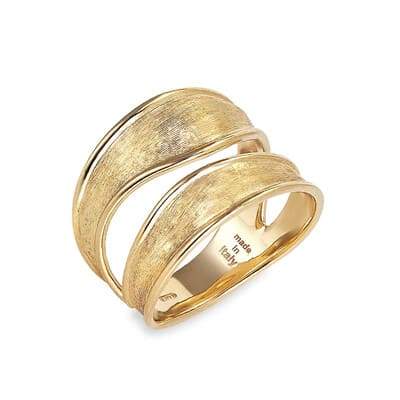 Marco Bicego Lunaria 18K Yellow Gold Split Ring - Luce Jewelry