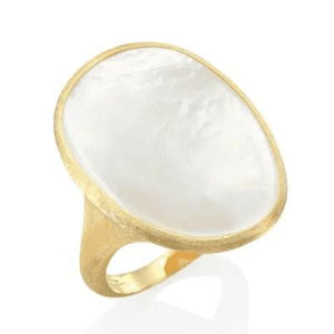 Marco Bicego Lunaria Cocktail Ring White Mother-Of-Pearl - Luce Jewelry