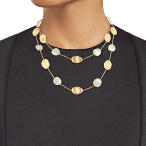 Marco Bicego Lunaria Long Necklace Mother-Of-Pearl - Luce Jewelry