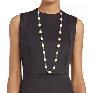 Marco Bicego Lunaria Long Necklace Mother-Of-Pearl - Luce Jewelry