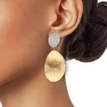 Load image into Gallery viewer, Marco Bicego Lunaria Medium Double Drop Earrings Diamond - Luce Jewelry
