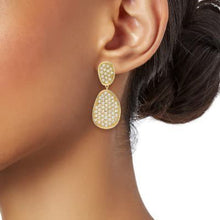 Load image into Gallery viewer, Marco Bicego Lunaria Pave Diamond Double Drop Earrings S - Luce Jewelry
