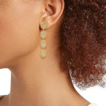 Load image into Gallery viewer, Marco Bicego Lunaria Pave Diamond Linear Drop Earrings - Luce Jewelry
