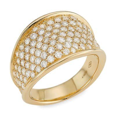 Marco Bicego Lunaria Pave Diamond Ring S - Luce Jewelry