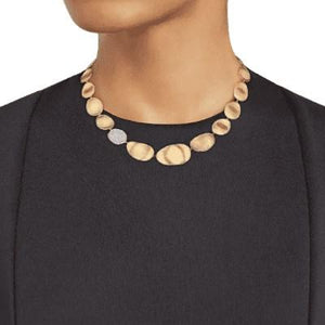 Marco Bicego Lunaria Single Station Necklace Diamond - Luce Jewelry