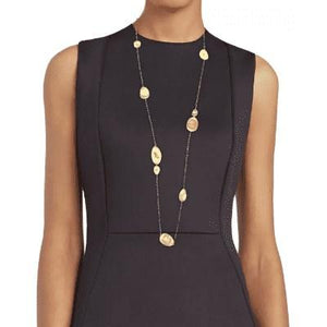 Marco Bicego Lunaria Station Long Chain Necklace - Luce Jewelry