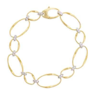 Marco Bicego Marrakech Onde 18K Yellow Gold & Diamond Coil Link Bracelet-image1