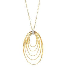 Load image into Gallery viewer, Marco Bicego Marrakech Onde 18K Yellow Gold &amp; Diamond Large Coil Pendant Necklace-image1
